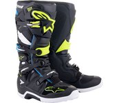 Alpinestars Tech 7 Botas de motocross - Negro Azul Amarillo (48)