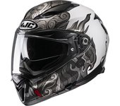 HJC F70 Spector Casco - Gris Blanco