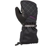 Klim Allure Mitten Guantes black ladies - Negro Rosa (XS)
