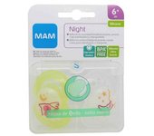 Mam Chupete Night Silicona Verde 6 meses