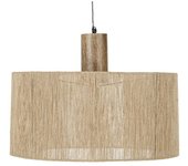 Maisons du Monde Lámpara de techo de yute trenzado a mano y madera de mango