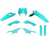 Race Tech Kit de plástico 6 piezas Verde Aguamarina -
