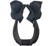 NEXX X.Vilijord Almohadillas para las mejillas y rollo para el cuello - Negro (XL)