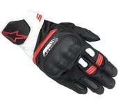 Alpinestars SP-5 Guantes de moto perforados - Negro Blanco Rojo (M)