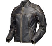 Modeka Phinix Chaqueta de cuero para moto para mujer - Marrón (40)