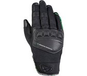 Ixon RS Run Guantes de la motocicleta - Negro Verde (2XL)