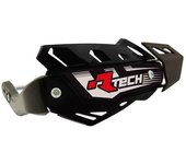 Race Tech Cubremanos cuádruples FLX con kit de montaje negro -