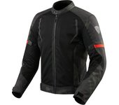 Revit Torque Chaqueta textil para motocicletas - Negro Verde (S)