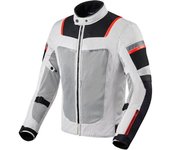 Revit Tornado 3 Chaqueta textil para motocicletas - Negro Blanco (S)