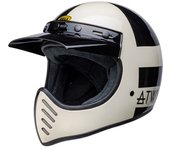 Bell Moto-3 Atwyld Orbit Casco de motocross - Negro Blanco Oro (S)