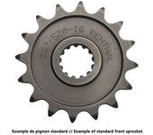 RENTHAL Piñón delantero estándar de acero 515U - 520 -