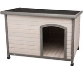 Caseta de madera Trixie Natura de techo plano - L: gris: 116 x  82 x  79 cm (L x An x Al)