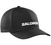 Gorra salomon logo deep negro