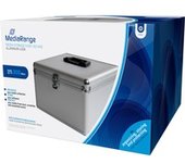BOX76 funda para discos ópticos Maleta rígida 300 discos Plata
