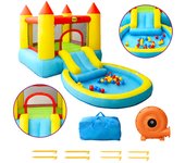 Happy Hop Castillo hinchable con tobogán PVC 200x365x190 cm
