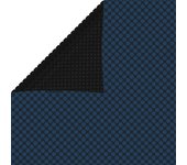 vidaXL Cubierta solar de piscina de PE flotante negro y azul 800x500cm