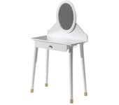 Vipack Mesa tocador para niños Billy con espejo madera blanco