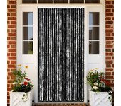 vidaXL Cortina mosquitera de chenilla gris antracita 100x220 cm