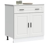 vidaXL Mueble bajo de cocina Porto madera contrachapada blanca