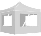 vidaXL Carpa plegable profesional con paredes aluminio blanco 2x2 m