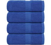 vidaXL Toallas de jabón 4 piezas azul 30x30 cm 360 g/m² 100% algodón