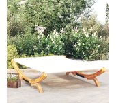 vidaXL Tumbona con dosel madera curvada gris antracita 165x188,5x46 cm