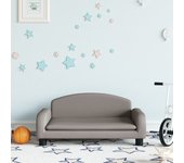 vidaXL Sofá para niños de tela gris taupe 70x45x30 cm