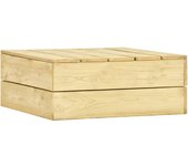 vidaXL Mesa de jardín de madera de pino impregnada 75x75x31 cm
