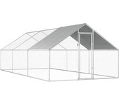 vidaXL Jaula gallinero de exterior de acero galvanizado 2,75x6x1,92 m