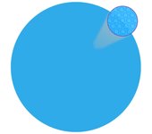 vidaXL Cubierta de piscina PE azul 210 cm