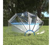 vidaXL Cúpula para piscina redonda PVC 467x234 cm