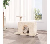 vidaXL Rascador para gatos con postes de sisal color crema 51 cm