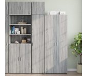 vidaXL Armario estrecho madera ingeniería gris Sonoma 40x42,5x225 cm