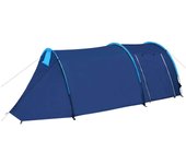 vidaXL Tienda de campaña 4 personas azul marino/azul claro