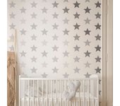 Noordwand Papel de pared Kids @ Home Superstar plateado y blanco