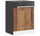 vidaXL Panel para lavavajillas Kalmar madera vieja 60x1,5x67 cm