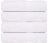 vidaXL Toallas de mano 4 piezas blanco 50x100 cm 360 g/m² 100% algodón