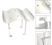 vidaXL Sombrerete de chimenea de acero inoxidable plateado