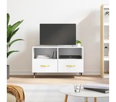 vidaXL Mueble para TV madera contrachapada blanco 80x36x50 cm