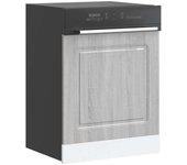 vidaXL Panel para lavavajillas Kalmar gris sonoma 60x1,5x67 cm