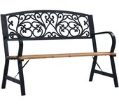 vidaXL Banco de jardín madera 120 cm