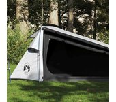 vidaXL Tienda campaña túnel 2 personas tela opaca impermeable blanco