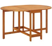vidaXL Mesa de jardín madera maciza de acacia 130x90x72 cm