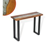 vidaXL Mesa consola de teca 100x35x75 cm