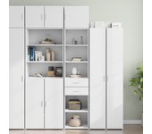 vidaXL Armario estrecho madera de ingeniería blanco 45x42,5x225 cm