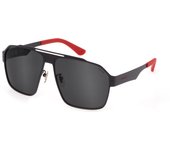 POLICE Gafas DE Sol, Matt Full Dark Grey, 63/13/140 para Hombre
