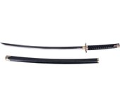 Katana S2029 Katana de Elden Ring, réplica no oficial, de 102,5 cm hoja de acero acabada en negro con el corte en satinado, con vaina negra con detalles metálicos y mango encordado de polipiel negra.
