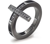 Anillo de mujer de acero inoxidable de la marca Folli Follie, color acero, talla 10 (referencia: 3R14T024KK)