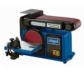 Scheppach, BTS800, lijadora excéntrica de banco, lijado profesional en madera y metal, montaje en mesa, 370 W de potencia, 230-240 V, diseño compacto, azul