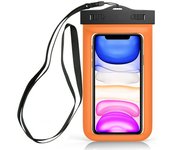 Sovica Funda Impermeable Compatible con Xiaomi Mi A1 Certificado IPX8 Funda acuatica Bolsa Sumergible Waterproof Case (Naranja)